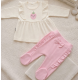Çilek Nakışlı Fırfırlı Kız Bebek 2'li Takım