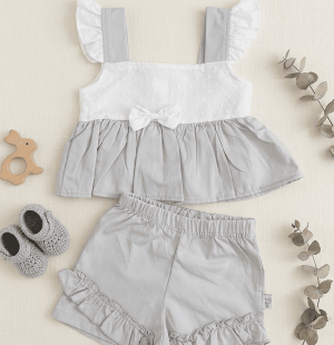 Fırfır Detaylı  2'Lİ Takım 